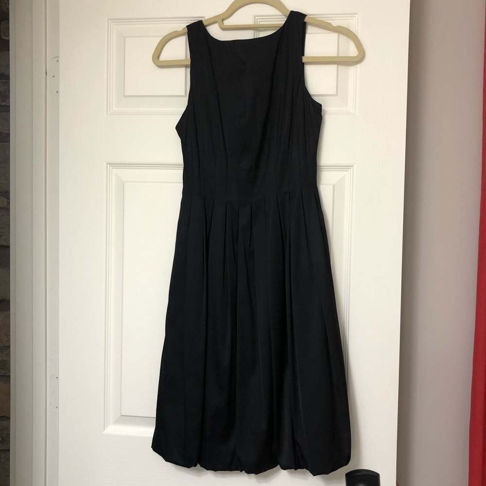 Maggy London pleated bubble hem dress